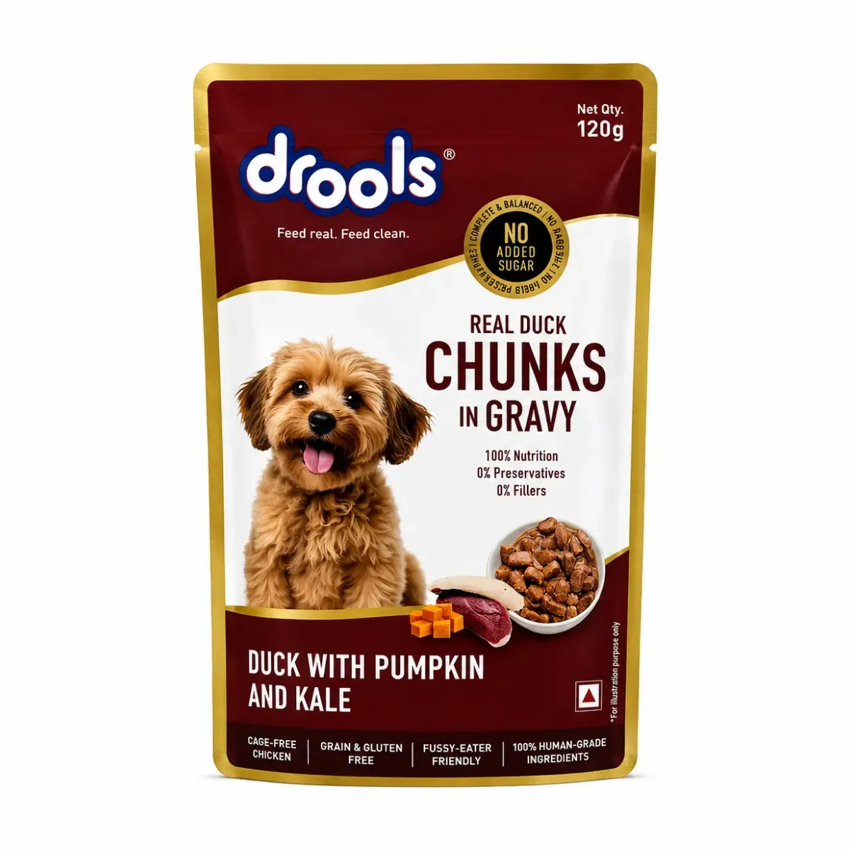 Drools Real Duck Chunks in Gravy